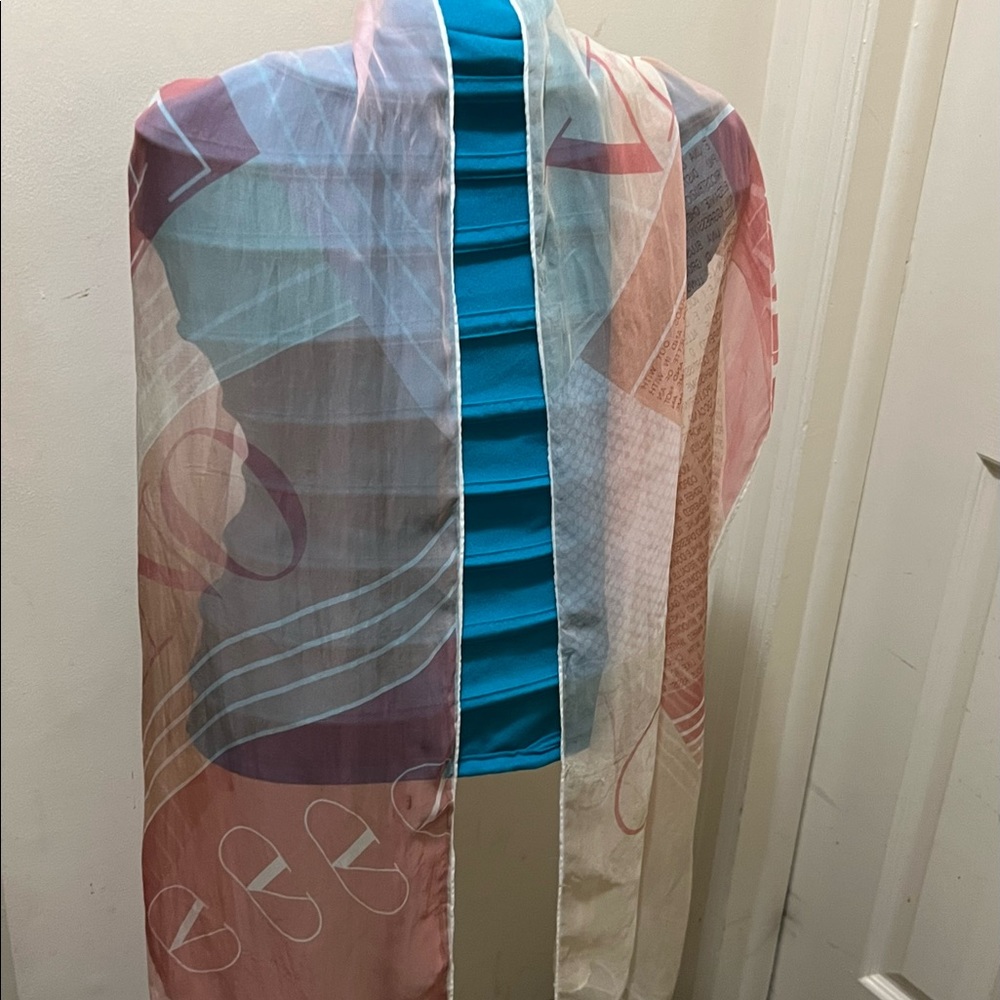 Valentino scarf/Shawl. Sheer. Made in Italy.